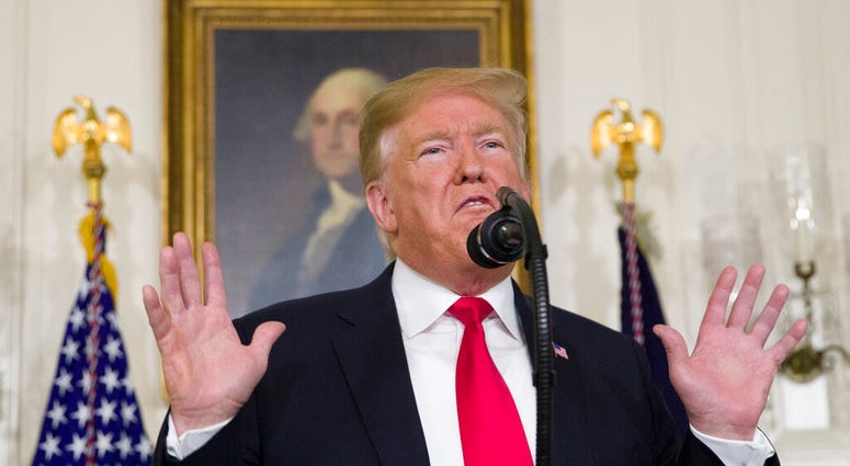 President Trump speaking Saturday about his offer