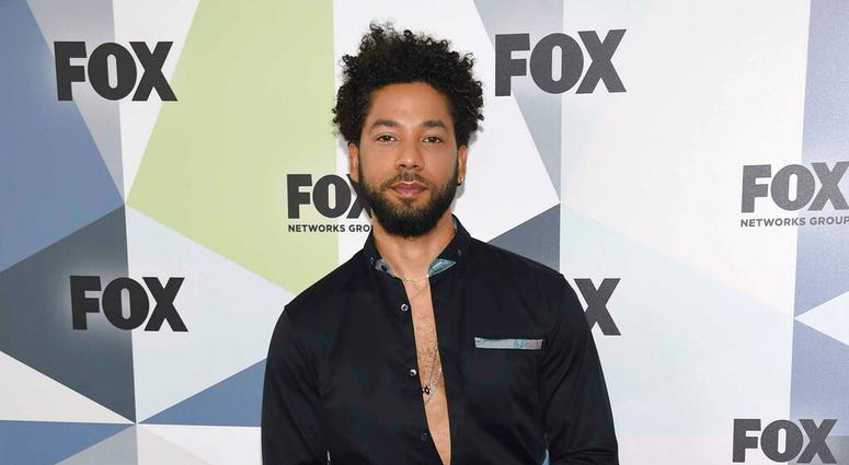 FILE - In this May 14, 2018 file photo, Jussie Smollett, a cast member in the TV series "Empire," attends the Fox Networks Group 2018 programming presentation afterparty in New York. (Photo by Evan Agostini/Invision/AP, File) FILE - In this May 14, 2018 file photo, Jussie Smollett, a cast member in the TV series "Empire," attends the Fox Networks Group 2018 programming presentation afterparty in New York. (Photo by Evan Agostini/Invision/AP, File)