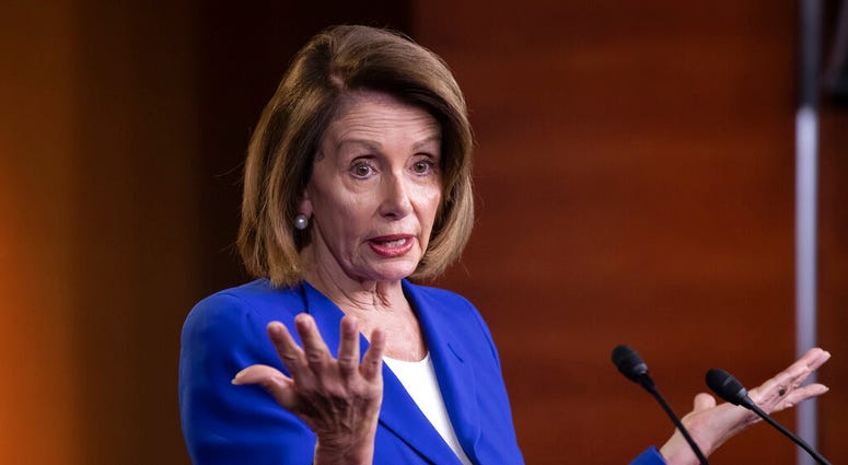 Speaker of the House Nancy Pelosi, D-Calif., talks to reporters. (AP Photo/J. Scott Applewhite) Speaker of the House Nancy Pelosi, D-Calif., talks to reporters. (AP Photo/J. Scott Applewhite)