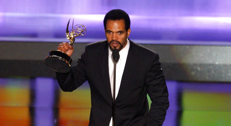 n this June 20, 2008, file photo Kristoff St. John accepts the award for outstanding supporting actor in a drama series for his work on "The Young and the Restless" at the 35th Annual Daytime Emmy Awards in Los Angeles.