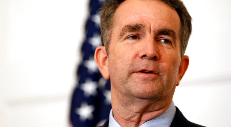 In this Feb. 2, 2019 file photo, Virginia Gov. Ralph Northam speaks during a news conference in the Governor's Mansion in Richmond, Va