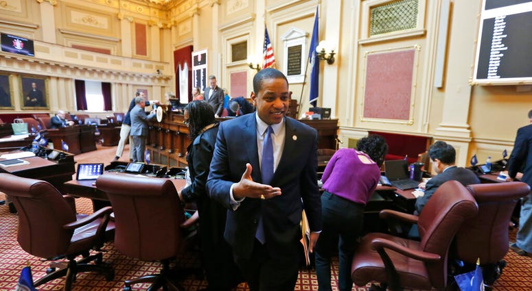 Justin Fairfax on Senate Floor
