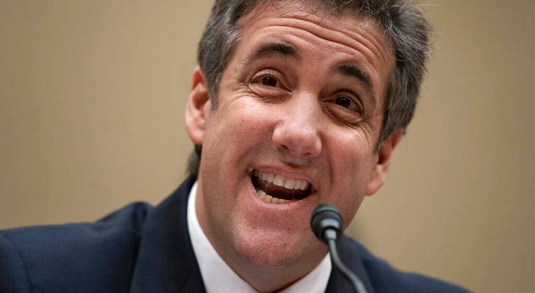 Michael Cohen, President Donald Trump's former personal lawyer, reads an opening statement as he testifies before the House Oversight and Reform Committee on Capitol Hill in Washington. (AP Photo/J. Scott Applewhite) Michael Cohen, President Donald Trump's former personal lawyer, reads an opening statement as he testifies before the House Oversight and Reform Committee on Capitol Hill in Washington. (AP Photo/J. Scott Applewhite)