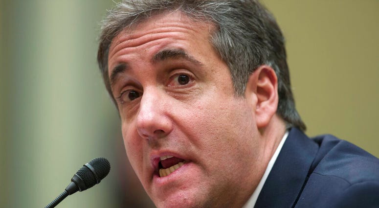 Michael Cohen, President Donald Trump's former lawyer, speaks as he testifies before the House Oversight and Reform Committee, on Capitol Hill, Wednesday, Feb. 27, 2019, in Washington. (AP Photo/Alex Brandon)