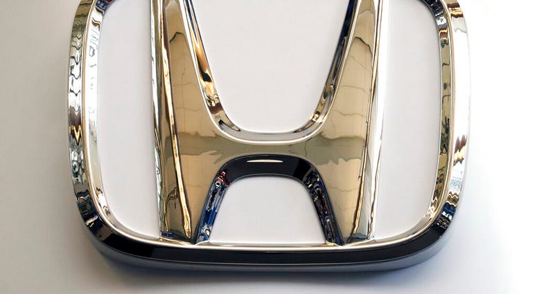 In this Feb. 14, 2019, photo, this photo shows the Honda logo on a sign at the 2019 Pittsburgh International Auto Show in Pittsburgh.(AP Photo/Gene J. Puskar) In this Feb. 14, 2019, photo, this photo shows the Honda logo on a sign at the 2019 Pittsburgh International Auto Show in Pittsburgh.(AP Photo/Gene J. Puskar)