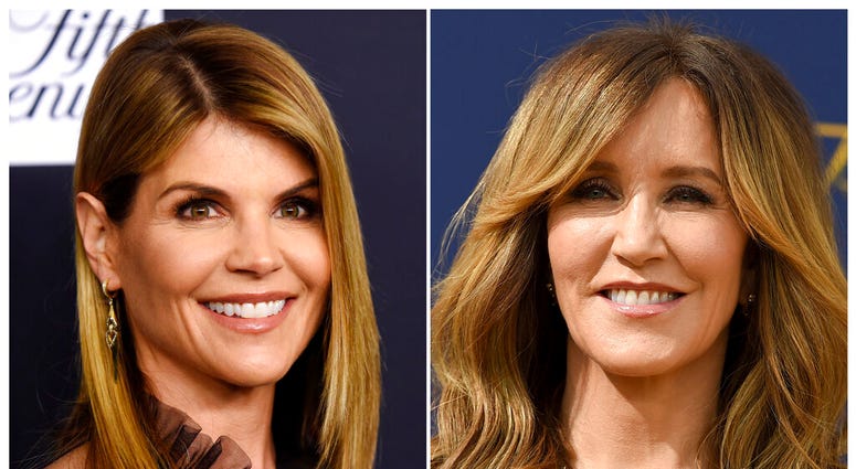 This combination photo shows actress Lori Loughlin and left, and actress Felicity Huffman. Both were charged with conspiracy to commit mail fraud and wire fraud in indictments unsealed Tuesday in federal court in Boston. (AP Photo) This combination photo shows actress Lori Loughlin and left, and actress Felicity Huffman. Both were charged with conspiracy to commit mail fraud and wire fraud in indictments unsealed Tuesday in federal court in Boston. (AP Photo)