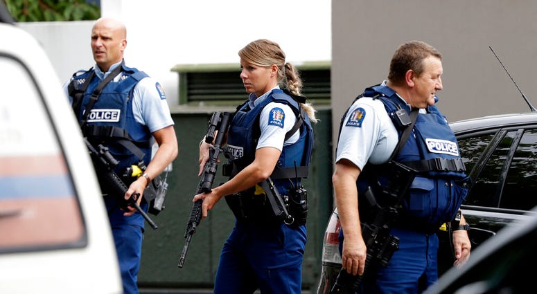 Police securing mosques in Christchurch, New Zealand