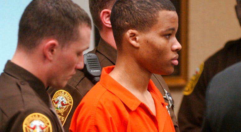 FILE - In this Oct. 20, 2003 file photo, Lee Boyd Malvo listens to court proceedings during the trial of fellow sniper suspect John Allen Muhammad in Virginia Beach, Va. AP Photo/Martin Smith-Rodden, Pool, File) FILE - In this Oct. 20, 2003 file photo, Lee Boyd Malvo listens to court proceedings during the trial of fellow sniper suspect John Allen Muhammad in Virginia Beach, Va. AP Photo/Martin Smith-Rodden, Pool, File)