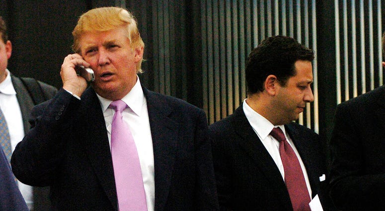 Felix Sater (right) with Donald Trump in 2005