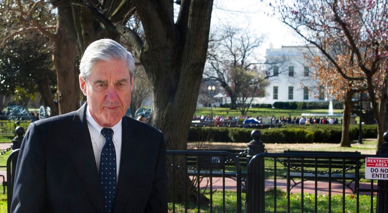 Robert Mueller walking past White House March 24, 2019