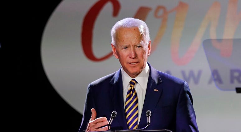 Former Vice President Joe Biden speaks at the Biden Courage Awards Tuesday, March 26, 2019, in New York. (AP Photo/Frank Franklin II) Former Vice President Joe Biden speaks at the Biden Courage Awards Tuesday, March 26, 2019, in New York. (AP Photo/Frank Franklin II)
