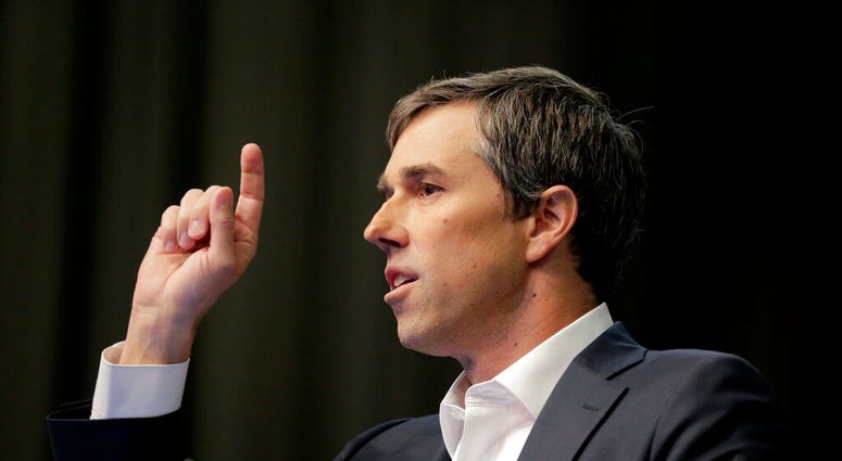 Democratic presidential candidate and former Texas congressman Beto O'Rourke speaks during the National Action Network Convention in New York, Wednesday, April 3, 2019. (AP Photo/Seth Wenig) Democratic presidential candidate and former Texas congressman Beto O'Rourke speaks during the National Action Network Convention in New York, Wednesday, April 3, 2019. (AP Photo/Seth Wenig)