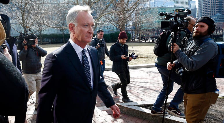 FILE - In this April 3, 2019 file photo, TobyMacFarlane departs federal court in Boston after facing charges in a nationwide college admissions bribery scandal. (AP Photos/Michael Dwyer, File) FILE - In this April 3, 2019 file photo, TobyMacFarlane departs federal court in Boston after facing charges in a nationwide college admissions bribery scandal. (AP Photos/Michael Dwyer, File)