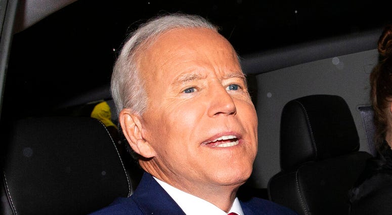 Joe Biden following "The View" interview Friday, April 26, 2019