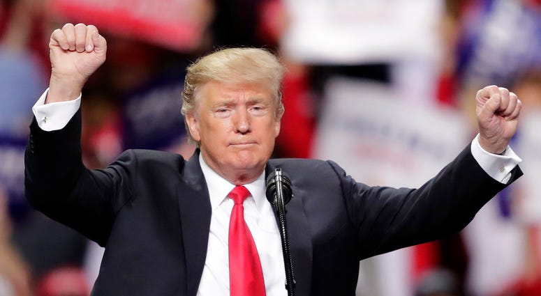President Trump at rally in Green Bay, Wisconsin