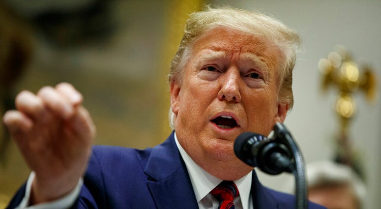 President Trump speaking at the White House, May 9, 2019