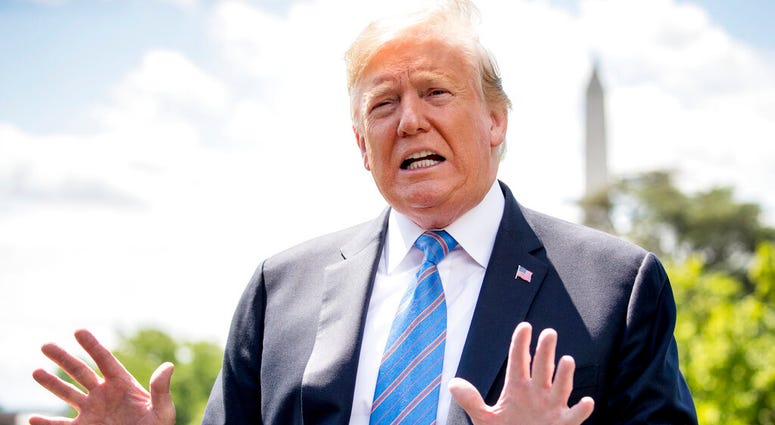 President Trump outside the White House, May 14, 2019