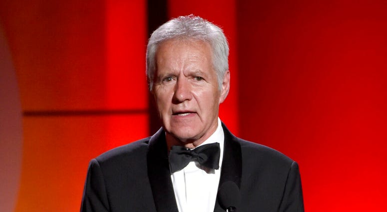 FILE - In this April 30, 2017, file photo, Alex Trebek speaks at the 44th annual Daytime Emmy Awards at the Pasadena Civic Center in Pasadena, Calif. (Photo by Chris Pizzello/Invision/AP, File) FILE - In this April 30, 2017, file photo, Alex Trebek speaks at the 44th annual Daytime Emmy Awards at the Pasadena Civic Center in Pasadena, Calif. (Photo by Chris Pizzello/Invision/AP, File)