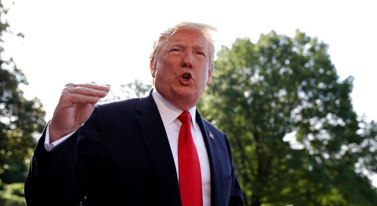 President Trump speaking to reporters May 30 2019