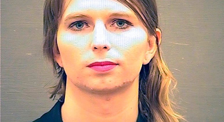 FILE - This Thursday, May 16, 2019, file booking photo provided by the Alexandria Sheriff's Office, in Virginia, shows Chelsea Manning. Lawyers for former Army intelligence analyst Chelsea Manning are renewing efforts to get her released from a northern V