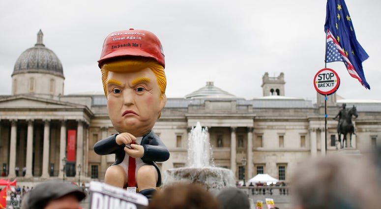 Trump Protesters in London