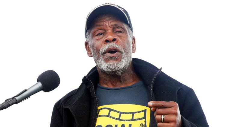 In this April 4, 2018 file photo, Actor Danny Glover speaks at the A.C.T. To End Racism rally, Won the National Mall in Washington, on the 50th anniversary of Martin Luther King Jr.'s assassination. (AP Photo/Jacquelyn Martin)