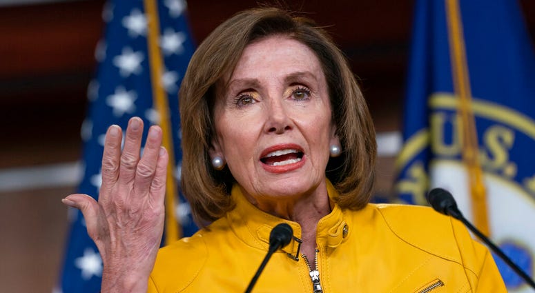 In this June 13, 2019 file photo, Speaker of the House Nancy Pelosi, D-Calif., speaks during a news conference on Capitol Hill in Washington. (AP Photo/J. Scott Applewhite) In this June 13, 2019 file photo, Speaker of the House Nancy Pelosi, D-Calif., speaks during a news conference on Capitol Hill in Washington. (AP Photo/J. Scott Applewhite)