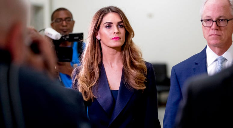 Former White House communications director Hope Hicks arrives for closed-door interview with the House Judiciary Committee on Capitol Hill in Washington, Wednesday, June 19, 2019. (AP Photo/Andrew Harnik) Former White House communications director Hope Hicks arrives for closed-door interview with the House Judiciary Committee on Capitol Hill in Washington, Wednesday, June 19, 2019. (AP Photo/Andrew Harnik)