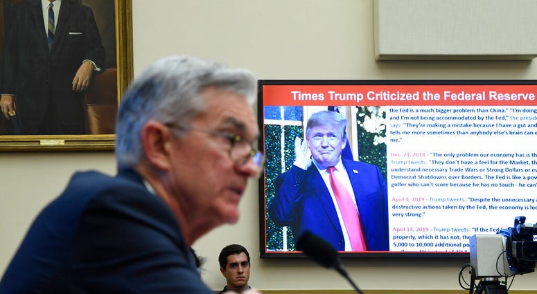 Federal Reserve Chairman Jerome Powell testifies before the House Financial Services Committee on Capitol Hill in Washington, Wednesday, July 10, 2019. (AP Photo/Susan Walsh)