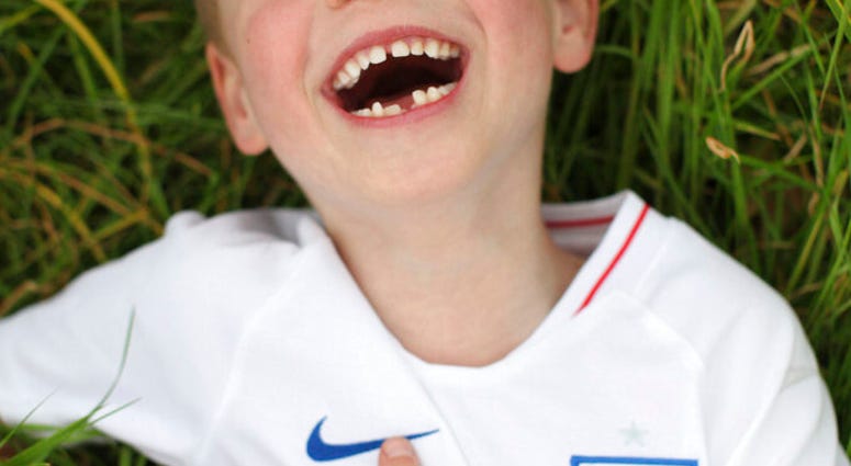 Britain's Prince George poses for a photo taken by his mother, Kate, the Duchess of Cambridge. (The Duchess of Cambridge via AP) Britain's Prince George poses for a photo taken by his mother, Kate, the Duchess of Cambridge. (The Duchess of Cambridge via AP)