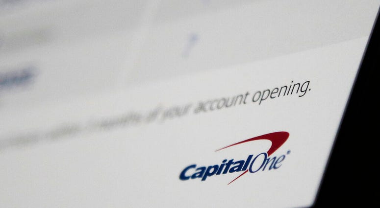 This Monday, July 22, 2019, photo shows Capital One mailing in North Andover, Mass. (AP Photo/Elise Amendola)