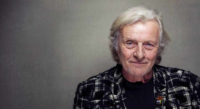 ILE - This Jan. 19, 2013 file photo shows actor Rutger Hauer at the Sundance Film Festival in Park City, Utah. Hauer, who specialized in menacing roles, including a memorable turn as a murderous android in "Blade Runner" opposite Harrison Ford, has died J