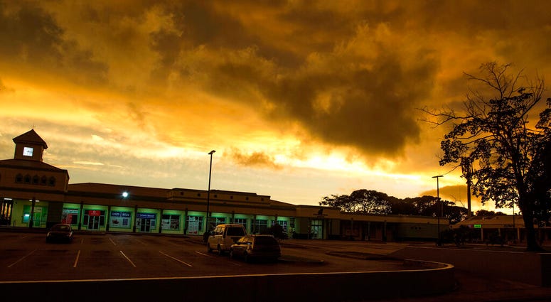 Storm clouds gather as Tropical Storm Dorian moves toward St. Michael Parish, Barbados, Monday, Aug. 26, 2019. (AP Photo/Chris Brandis) Storm clouds gather as Tropical Storm Dorian moves toward St. Michael Parish, Barbados, Monday, Aug. 26, 2019. (AP Photo/Chris Brandis)