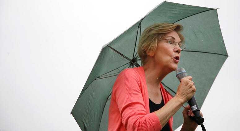 Democratic presidential candidate Sen. Elizabeth Warren, D-Mass., speaks at a campaign event, Monday, Sept. 2, 2019, in Hampton Falls, N.H. (AP Photo/Elise Amendola)