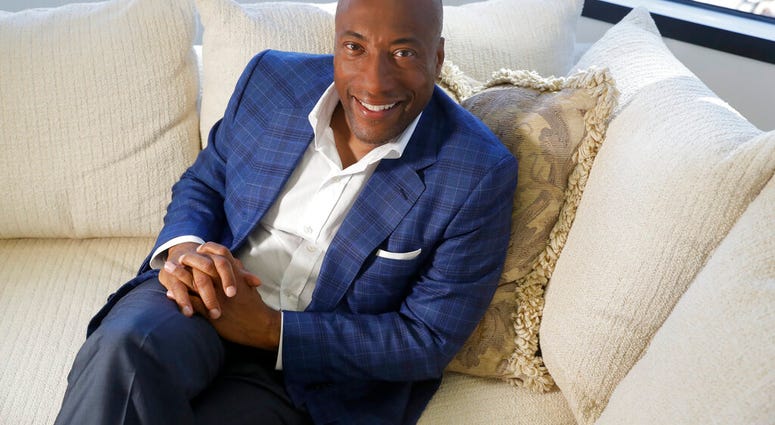Comedian and media mogul Byron Allen poses for a picture Thursday, Sept. 5, 2019, in Los Angeles.
