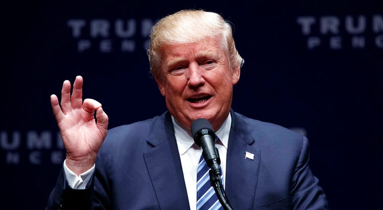 FILE - In a Wednesday, Oct. 26, 2016 file photo, then-Republican presidential candidate Donald Trump speaks in Charlotte, N.C. States are expected to begin canceling GOP presidential caucuses or primaries as part of the party’s effort to shut out the Trum