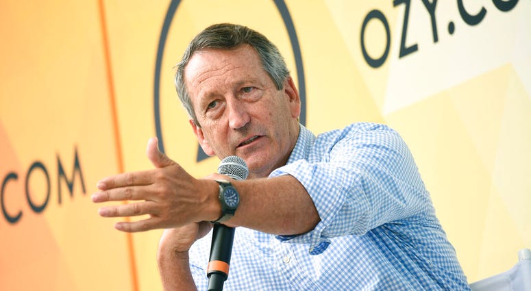 FILE - In this July 21, 2018, file photo, Republican politician Mark Sanford speaks at OZY Fest in Central Park in New York. Sanford, the former South Carolina governor and congressman, has decided to launch a longshot Republican challenge to President Do