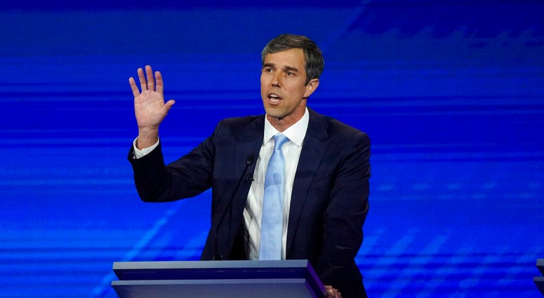 Democratic presidential candidate former Texas Rep. Beto O'Rourke answers a question Thursday, Sept. 12, 2019. (AP Photo/David J. Phillip)