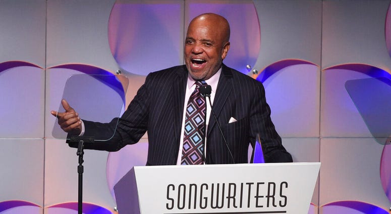 FILE - In this June 15, 2017, file photo, music mogul Berry Gordy accepts his award at the 48th Annual Songwriters Hall of Fame Induction and Awards Gala at the New York Marriott Marquis Hotel, in New York. (Photo by Evan Agostini/Invision/AP, File) FILE - In this June 15, 2017, file photo, music mogul Berry Gordy accepts his award at the 48th Annual Songwriters Hall of Fame Induction and Awards Gala at the New York Marriott Marquis Hotel, in New York. (Photo by Evan Agostini/Invision/AP, File)