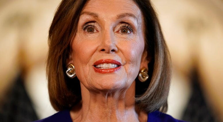 House Speaker Nancy Pelosi of Calif., reads a statement announcing a formal impeachment inquiry into President Donald Trump, on Capitol Hill in Washington, Tuesday, Sept. 24, 2019.