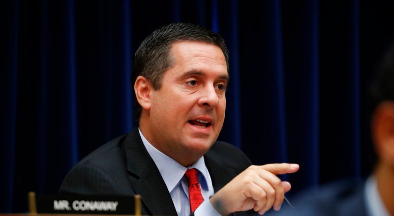 Ranking Member Rep. Devin Nunes, R-Calif., questions Acting Director of National Intelligence Joseph Maguire as he testifies before the House Intelligence Committee on Capitol Hill in Washington, Thursday, Sept. 26, 2019.