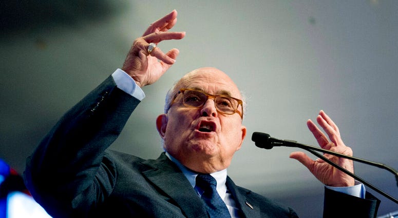 In this May 5, 2018, file photo, Rudy Giuliani, an attorney for President Donald Trump, speaks in Washington. (AP Photo/Andrew Harnik, File)