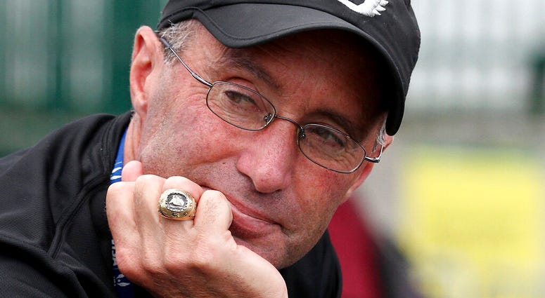 FILE - In this June 28, 2015, file photo, Alberto Salazar is shown at the U.S. track and field championships in Eugene, Ore. Salazar was excited about a performance-enhancing supplement he was trying out on his runners.