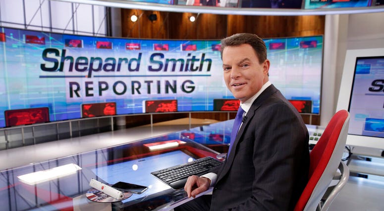 In this Jan. 30, 2017, file photo, Fox News Channel chief news anchor Shepard Smith appears on the set of "Shepard Smith Reporting" in New York. (AP Photo/Richard Drew, File)