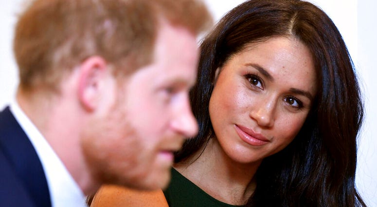 The Duke and Duchess of Sussex attend the annual WellChild Awards in London, Tuesday Oct. 15, 2019. The WellChild Awards celebrate the inspiring qualities of some of the country's seriously ill young people. (Toby Melville/Pool via AP) The Duke and Duchess of Sussex attend the annual WellChild Awards in London, Tuesday Oct. 15, 2019. The WellChild Awards celebrate the inspiring qualities of some of the country's seriously ill young people. (Toby Melville/Pool via AP)