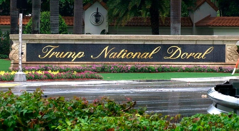 This June 2, 2017 file frame from video shows the Trump National Doral in Doral, Fla. (AP Photo/Alex Sanz, File)