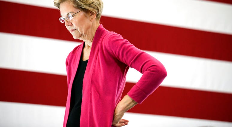 Democratic presidential candidate Sen. Elizabeth Warren, D-Mass., listens to a question during the question and answer part of her campaign event Wednesday, Oct. 30, 2019, at the University of New Hampshire in Durham, N.H. (AP Photo/ Cheryl Senter)