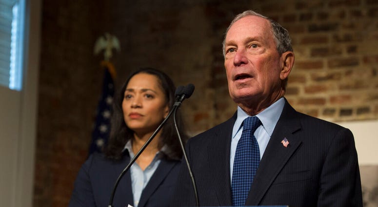 Democratic presidential candidate and former New York City Mayor Michael Bloomberg participates in a roundtable on criminal justice reform, Tuesday, Dec. 2, 2019, in Jackson, Miss. (Sarah Warnock/The Clarion-Ledger via AP) Democratic presidential candidate and former New York City Mayor Michael Bloomberg participates in a roundtable on criminal justice reform, Tuesday, Dec. 2, 2019, in Jackson, Miss. (Sarah Warnock/The Clarion-Ledger via AP)
