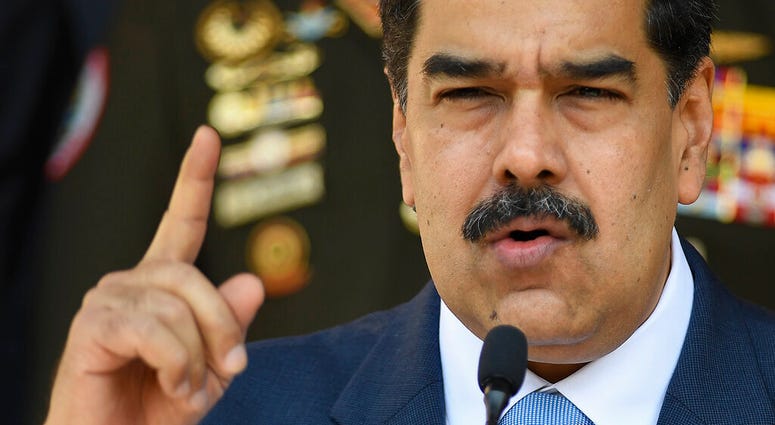 In this March 12, 2020, file photo, Venezuelan President Nicolas Maduro speaks at a press conference at the Miraflores Presidential Palace in Caracas, Venezuela. (AP Photo/Matias Delacroix, File) In this March 12, 2020, file photo, Venezuelan President Nicolas Maduro speaks at a press conference at the Miraflores Presidential Palace in Caracas, Venezuela. (AP Photo/Matias Delacroix, File)