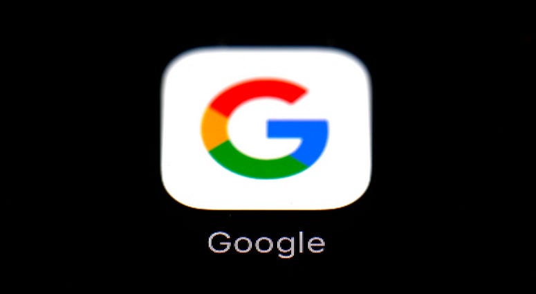 FILE - This March 19, 2018 file photo shows a Google app in Baltimore.